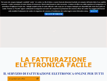 Tablet Screenshot of fatturafacile.com